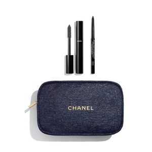 CHANEL HOLIDAY GIFT SET 2023 EYE ESSENTIALS LIMITED BAG & MAKEUP
